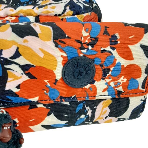 Kipling Maxx Convertible Backpack Shoulder Bag Splashy Posies & Wallet + Monkey main image 5